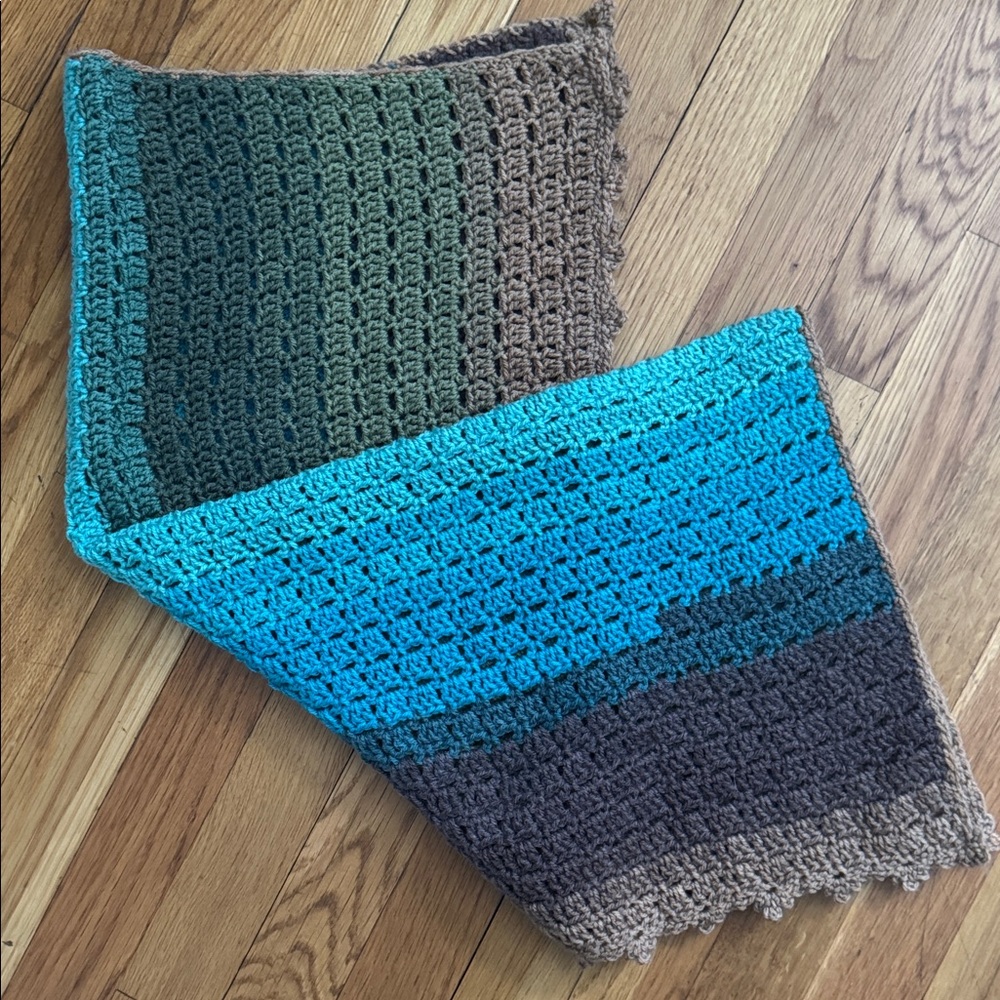 Hand Crocheted Blanket / Baby Blanket / Lap Blanket